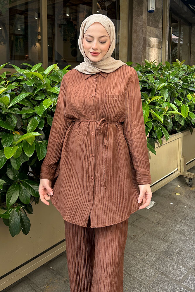 Callista Piliseli Takım - Kahverengi - 8