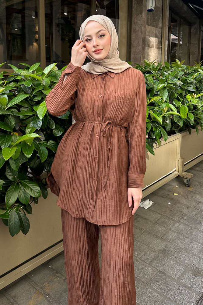 Callista Piliseli Takım - Kahverengi - 2