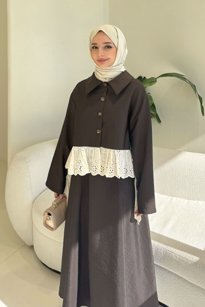 Cavella Brodeli Cupra Takım - Kahverengi - 4