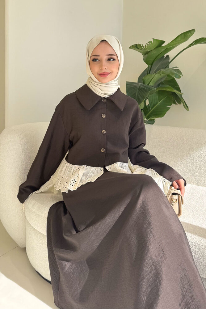 Cavella Brodeli Cupra Takım - Kahverengi - 8