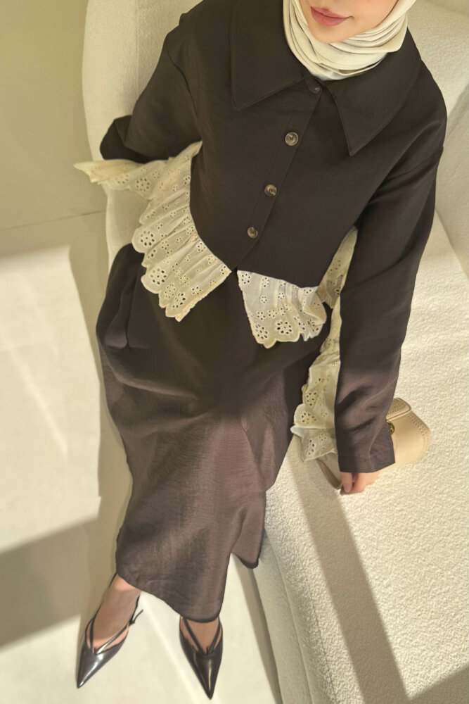 Cavella Brodeli Cupra Takım - Kahverengi - HEWES (2)