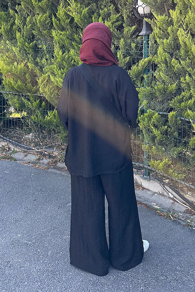 Ceketi Tek Düğmeli Pantolon Takım - Siyah - 6