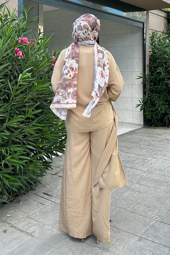 Chiara Kemer Detaylı Takım - Toprak - 8
