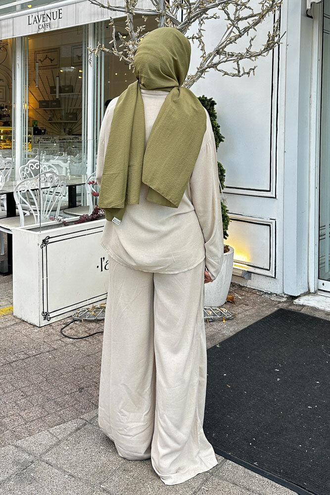 Chiara Kemer Detaylı Takım - Vizon - 8