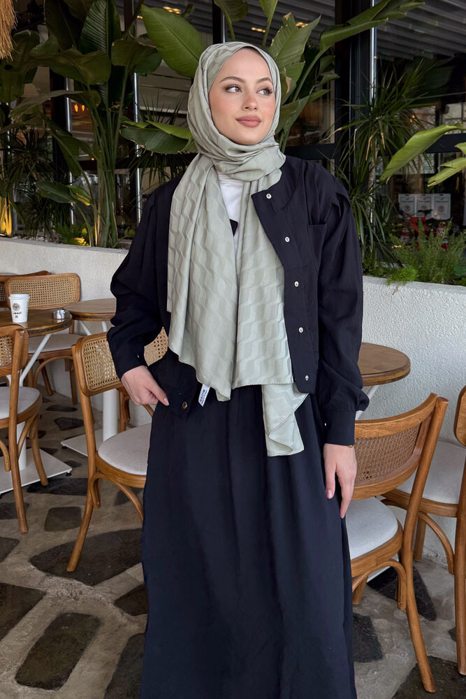 Çıt Çıtlı Modal Etek Takım - Siyah - 3