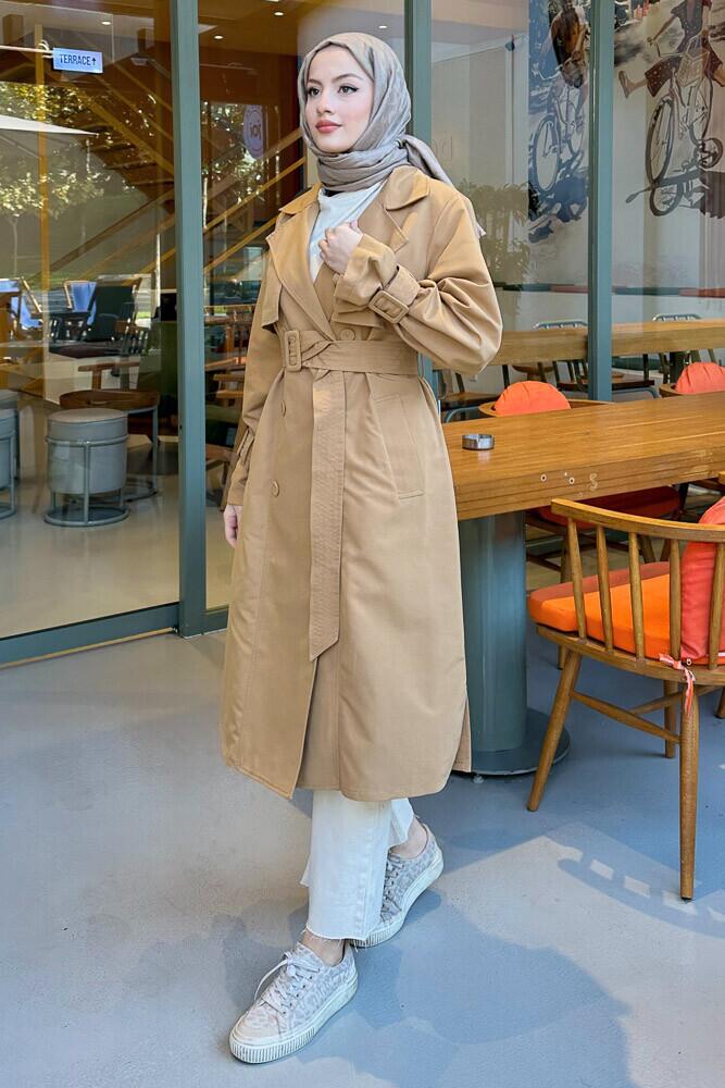 Clara Trençkot - Camel - HENZA (2)