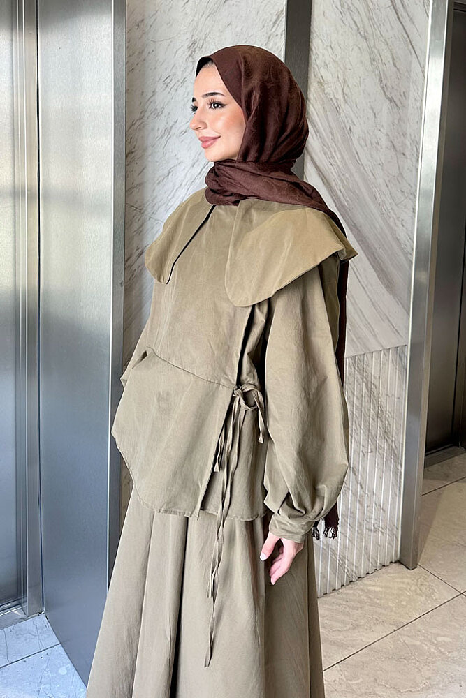 Colette Bebe Yaka Bağlamalı Takım - Haki - ENMA (0)