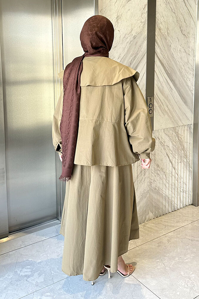 Colette Bebe Yaka Bağlamalı Takım - Haki - ENMA (5)
