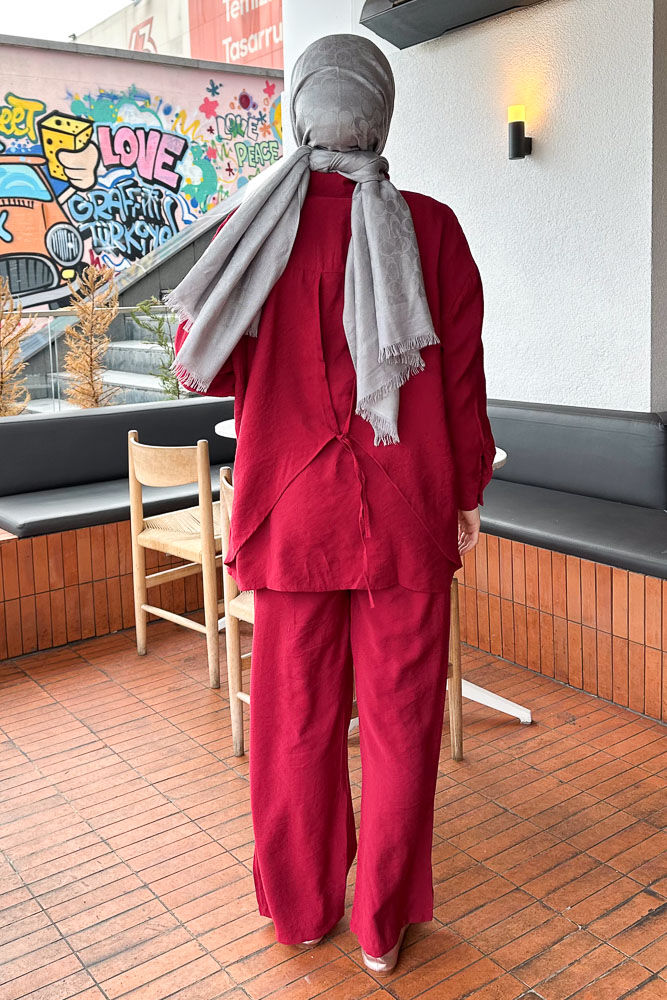 Creek Arkadan Bağlamalı Takım - Kırmızı - ENMA (5)