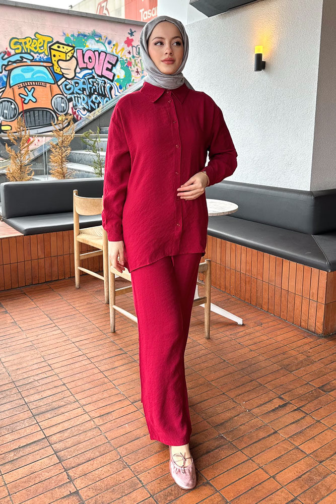 Creek Arkadan Bağlamalı Takım - Kırmızı - ENMA (4)