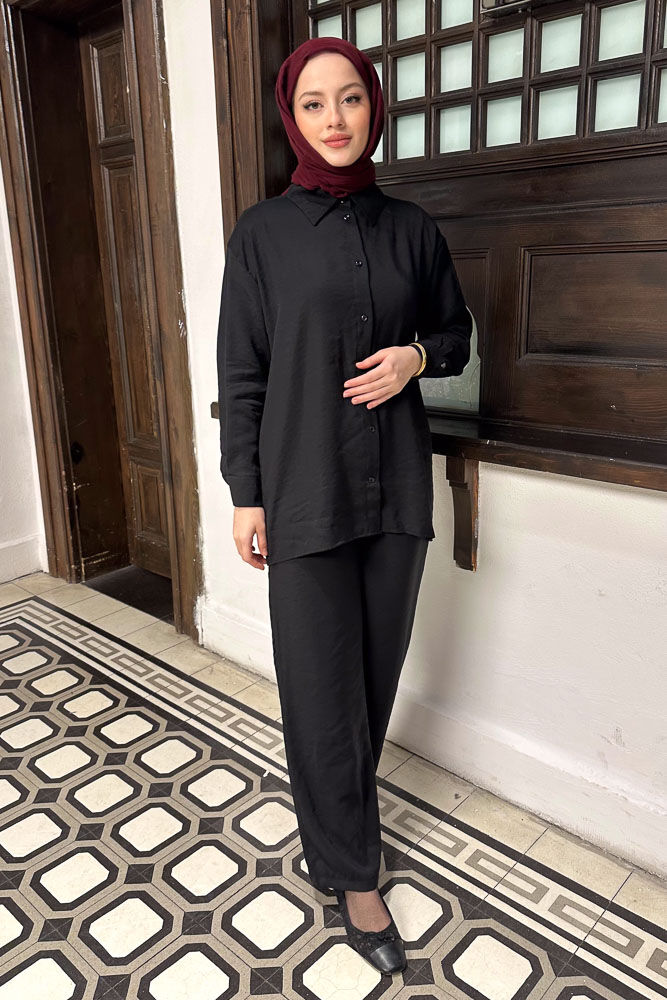 Creek Arkadan Bağlamalı Takım - Siyah - ENMA (4)