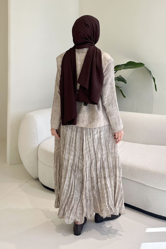 Dave Ceketli Etekli Takım - Bej - 10