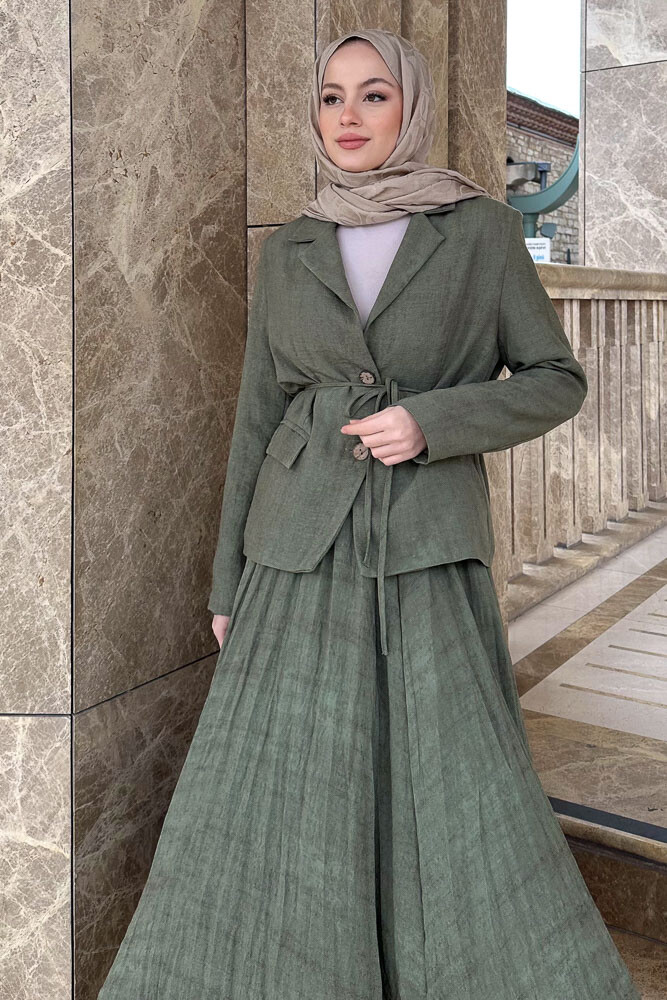 Dave Ceketli Etekli Takım - Haki - LİNE (2)