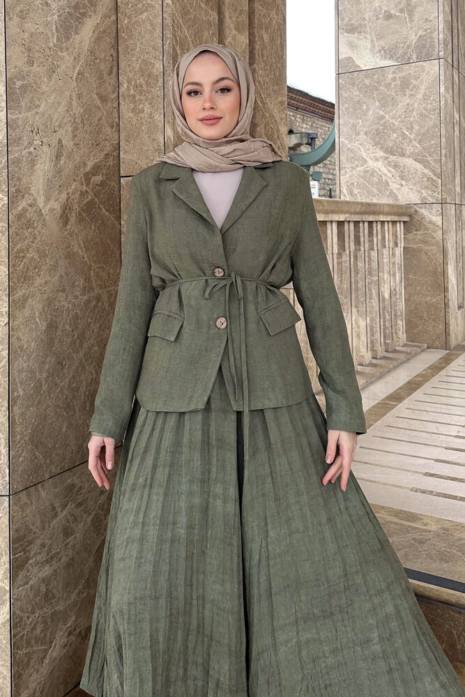 Dave Ceketli Etekli Takım - Haki - LİNE (4)