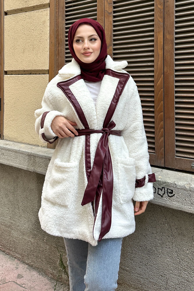 Deri Garnili Velsoft Mont - Bordo - HENZA (4)