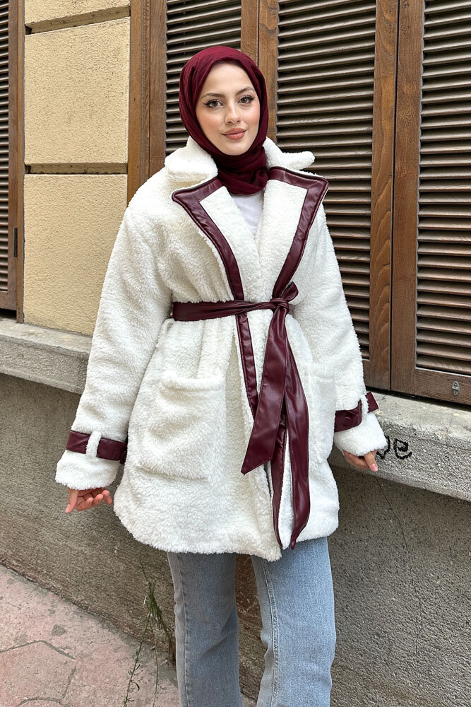 Deri Garnili Velsoft Mont - Bordo - HENZA (2)