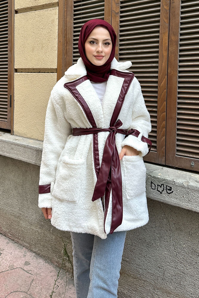 Deri Garnili Velsoft Mont - Bordo - HENZA (5)