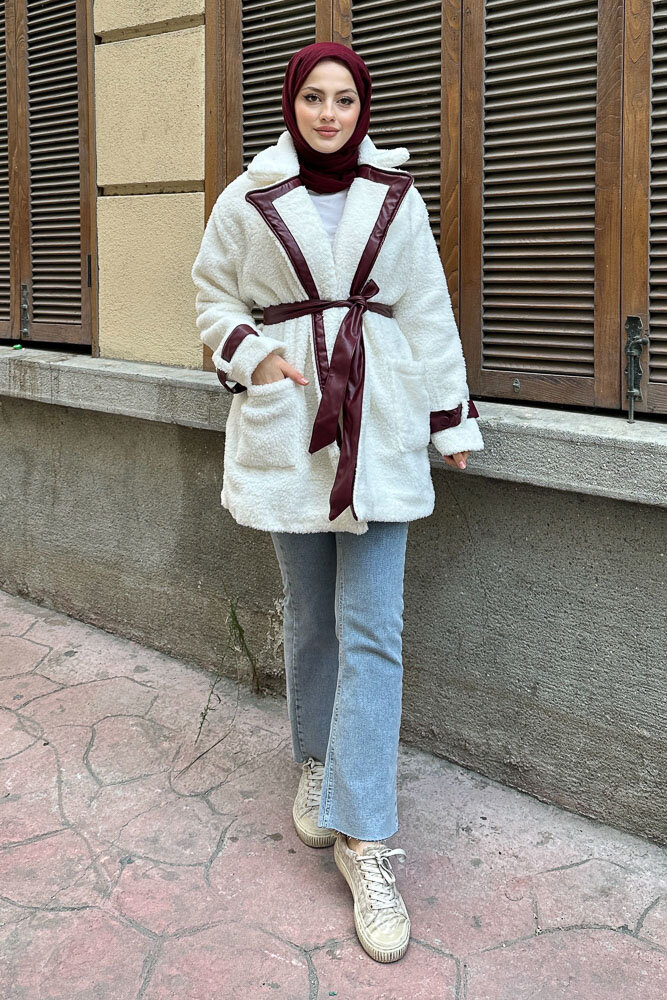 Deri Garnili Velsoft Mont - Bordo - HENZA (3)