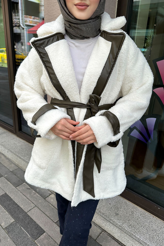 Deri Garnili Velsoft Mont - Haki - HENZA (2)