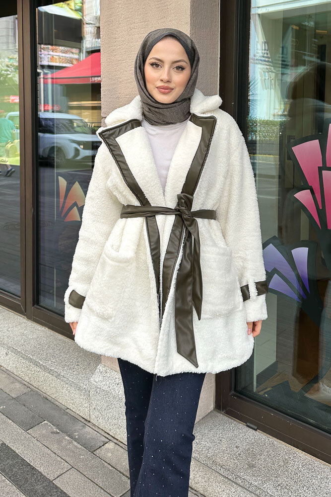 Deri Garnili Velsoft Mont - Haki - HENZA (4)