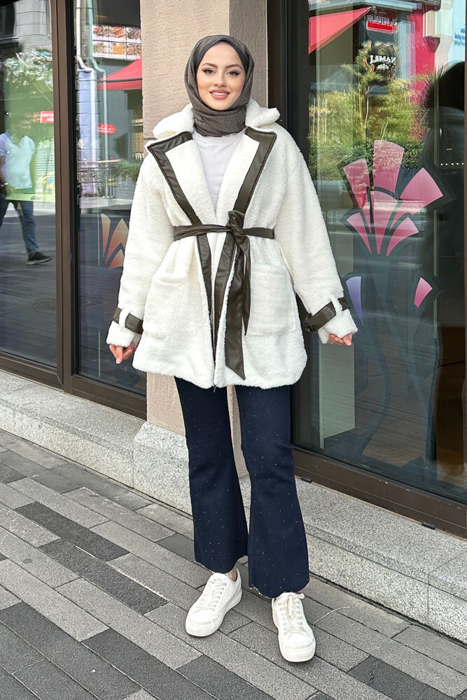 Deri Garnili Velsoft Mont - Haki - HENZA (5)