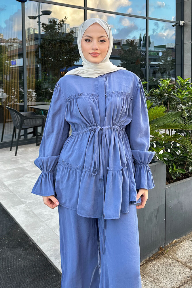 Noa Büzgülü Takım - İndigo - 7