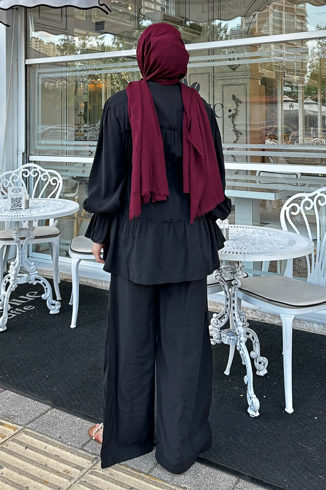 Noa Büzgülü Takım - Siyah - 8