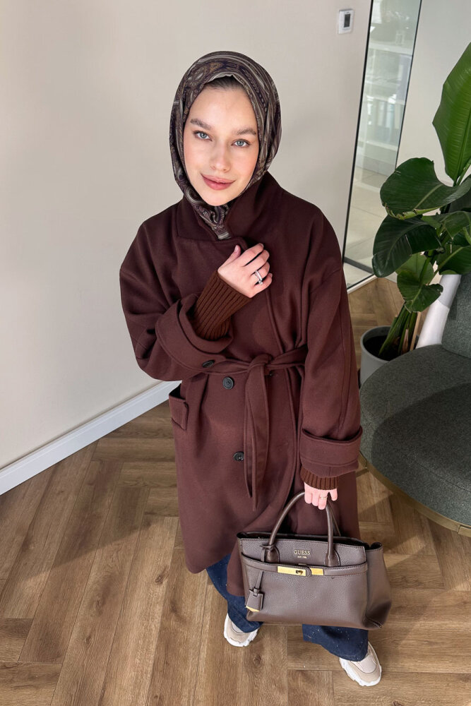 DualArm Kolu Triko Kaban - Acı Kahve - 3