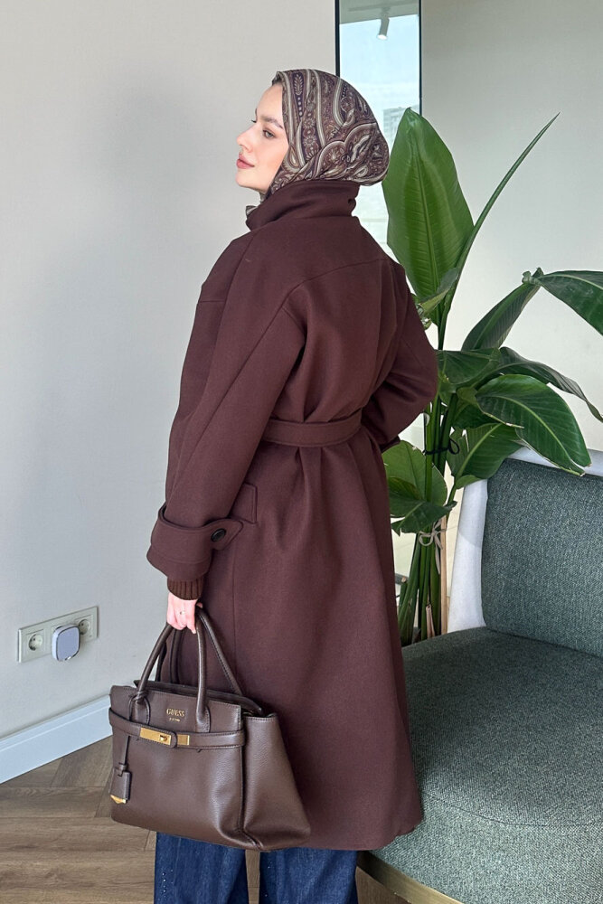 DualArm Kolu Triko Kaban - Acı Kahve - 8