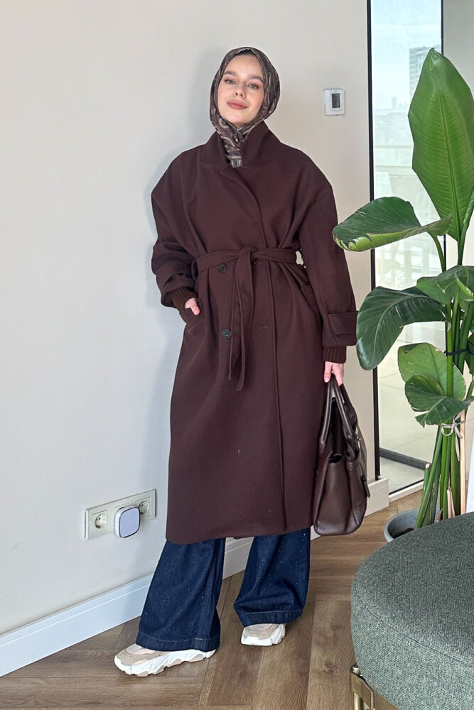 DualArm Kolu Triko Kaban - Acı Kahve - 10