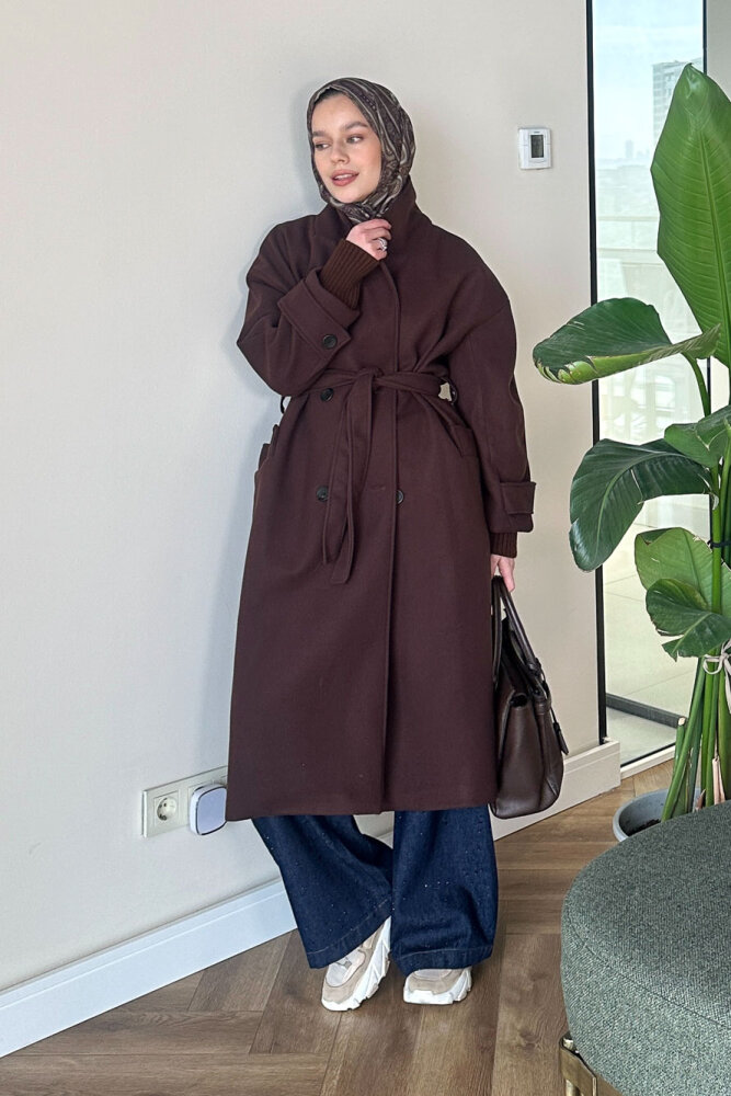 DualArm Kolu Triko Kaban - Acı Kahve - 11