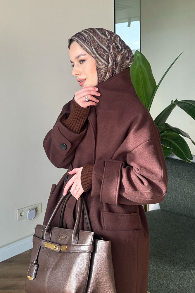 DualArm Kolu Triko Kaban - Acı Kahve - 7