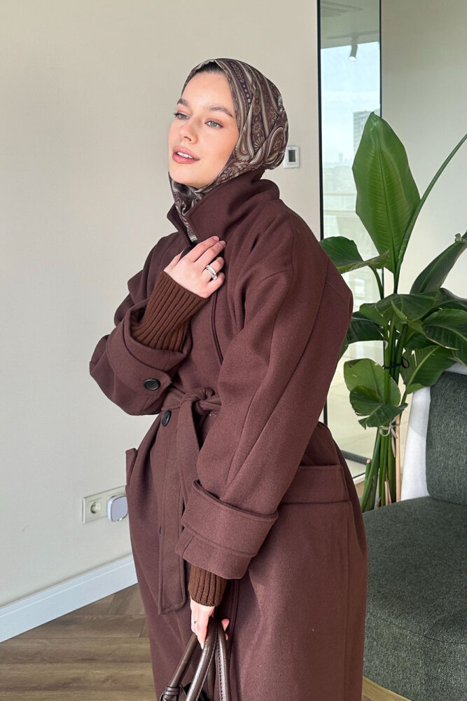 DualArm Kolu Triko Kaban - Acı Kahve - 2