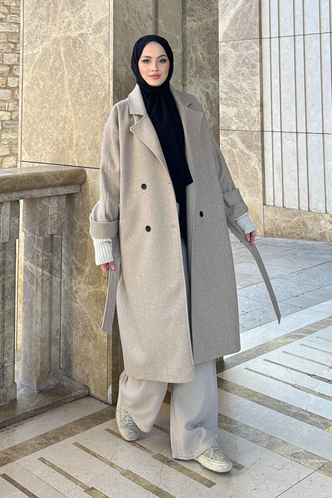 DualArm Kolu Triko Kaban - Bej - 8