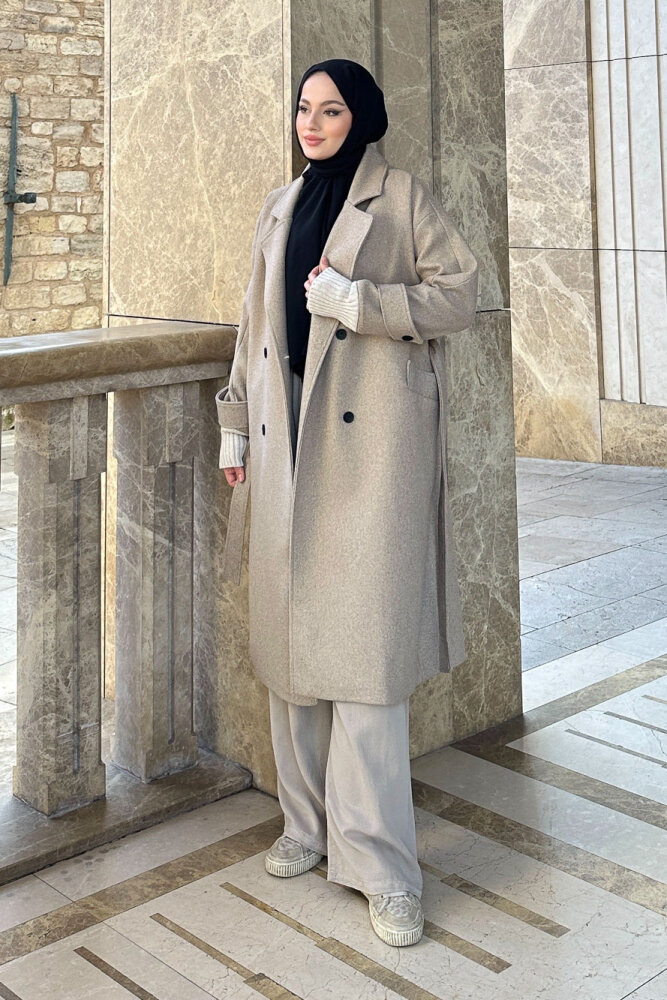 DualArm Kolu Triko Kaban - Bej - 3