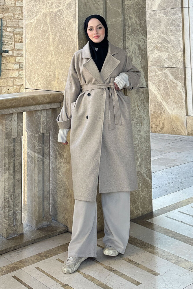 DualArm Kolu Triko Kaban - Bej - 4