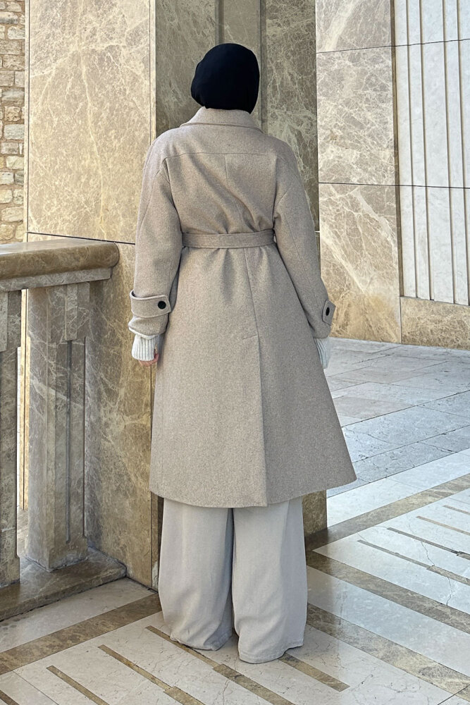 DualArm Kolu Triko Kaban - Bej - 5