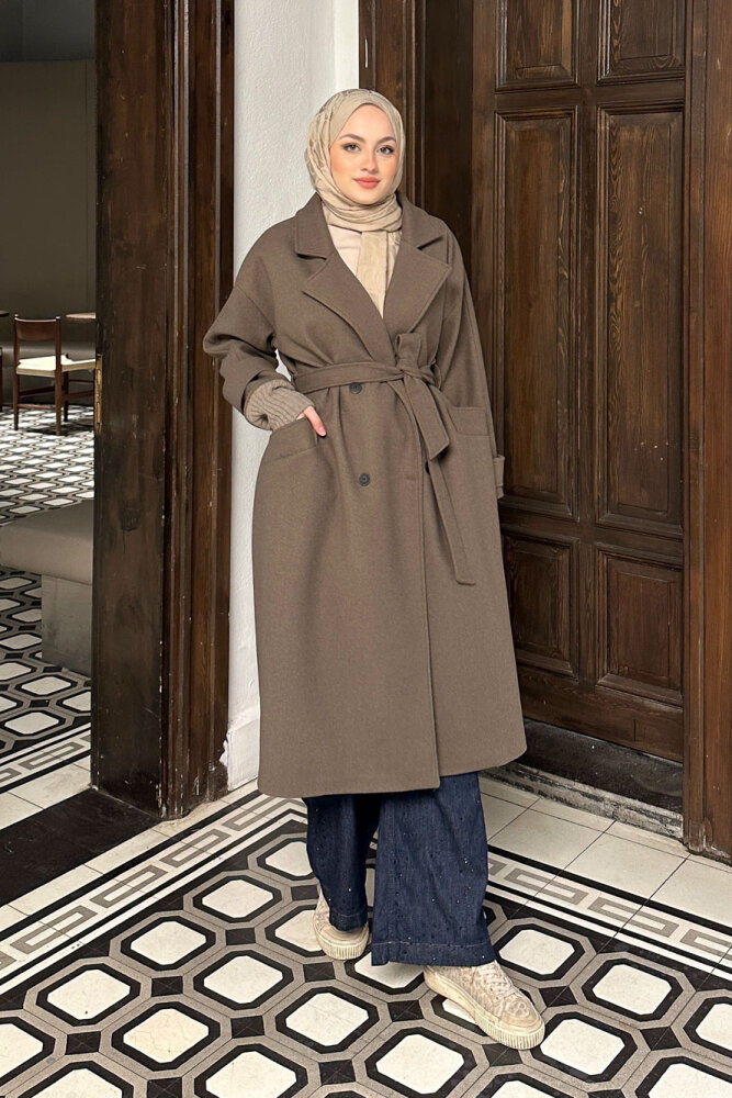 DualArm Kolu Triko Kaban - Kahverengi - 9