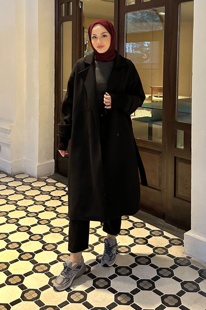 DualArm Kolu Triko Kaban - Siyah - 5