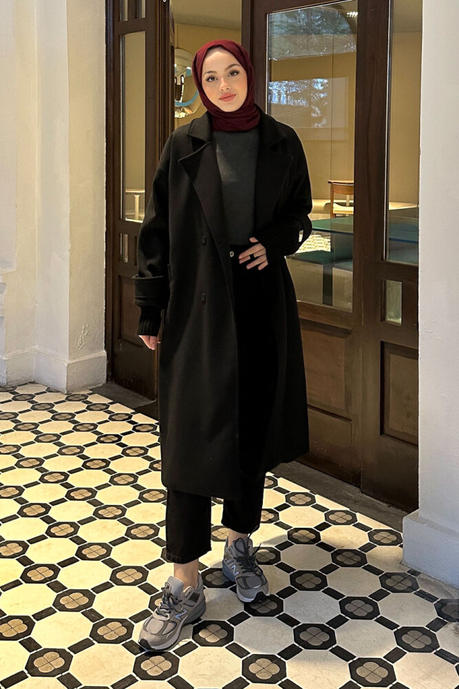 DualArm Kolu Triko Kaban - Siyah - 7