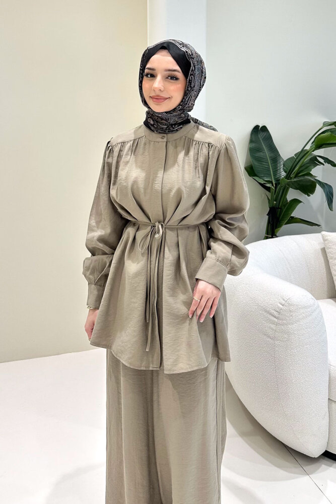 Elettra Pantolon Takım - Vizon - LİNE (4)