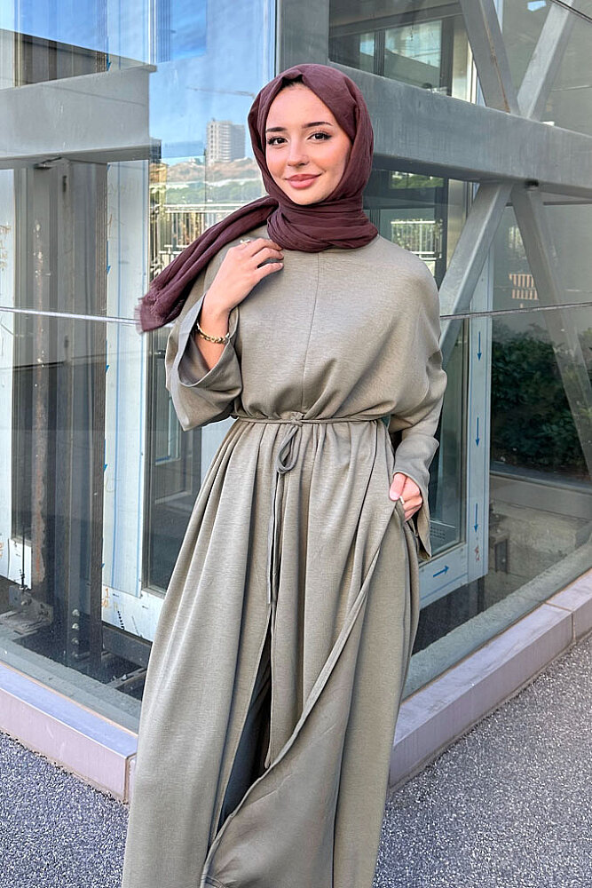 Elis Parçalı Rahat Takım - Haki - 2