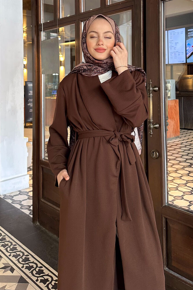 Emily Krep Kap - Kahverengi - ENMA (4)