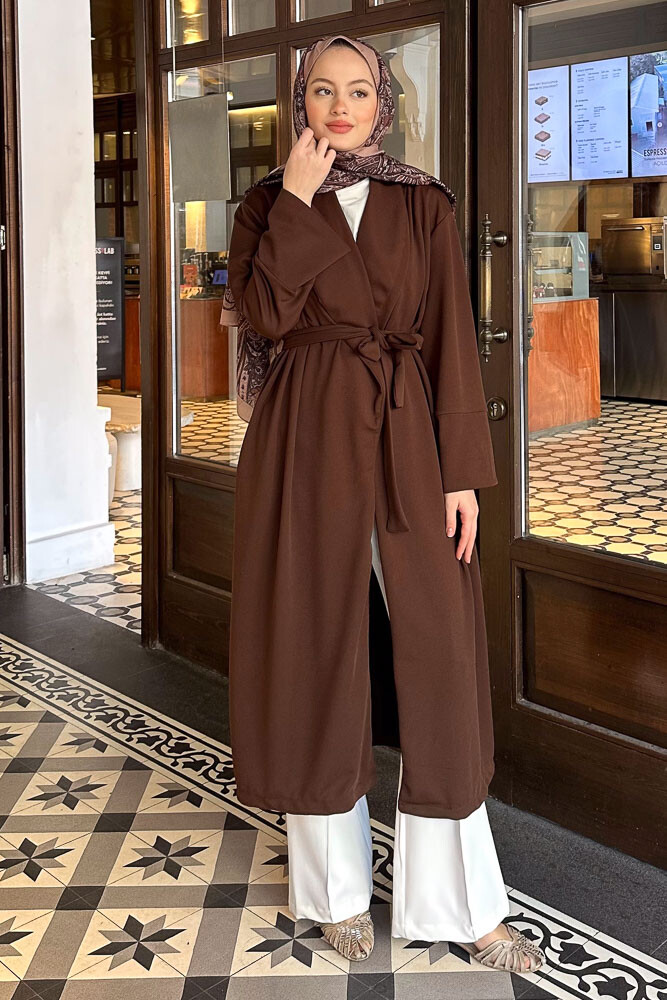 Emily Krep Kap - Kahverengi - ENMA (5)