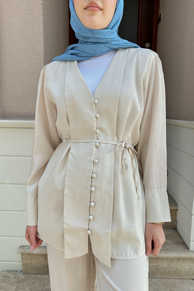 Fa Mulan Takım - Bej - 6