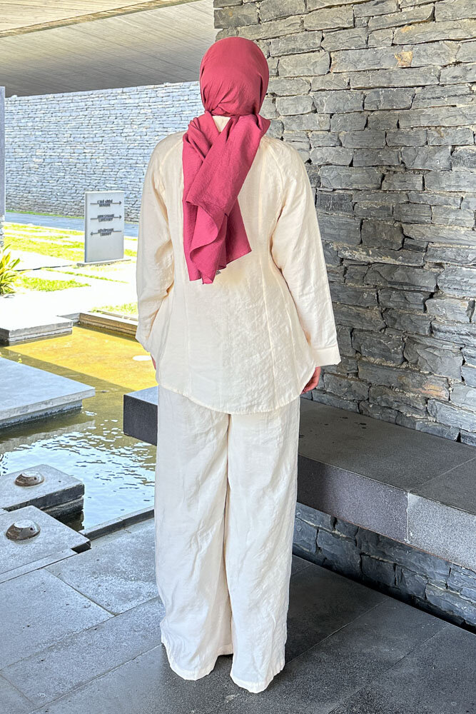 Fermuarlı Modal Takım - Bej - 8