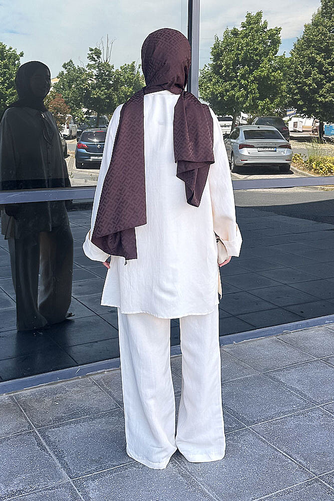 Flar Detaylı Pantolon Takım - Bej - 6
