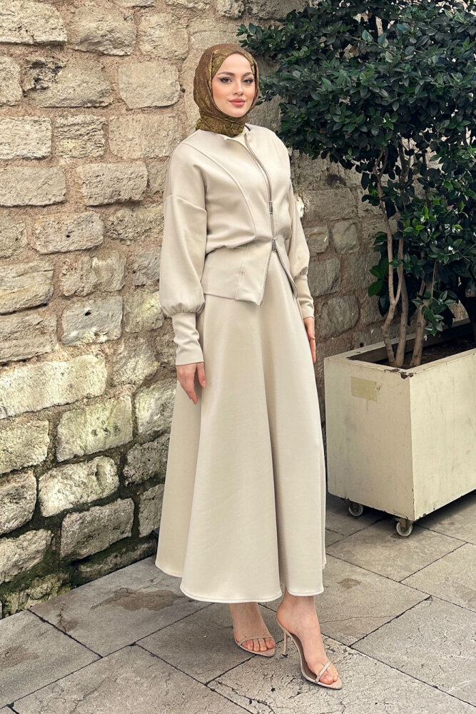 Forté Etekli Scuba Takım - Bej - 8