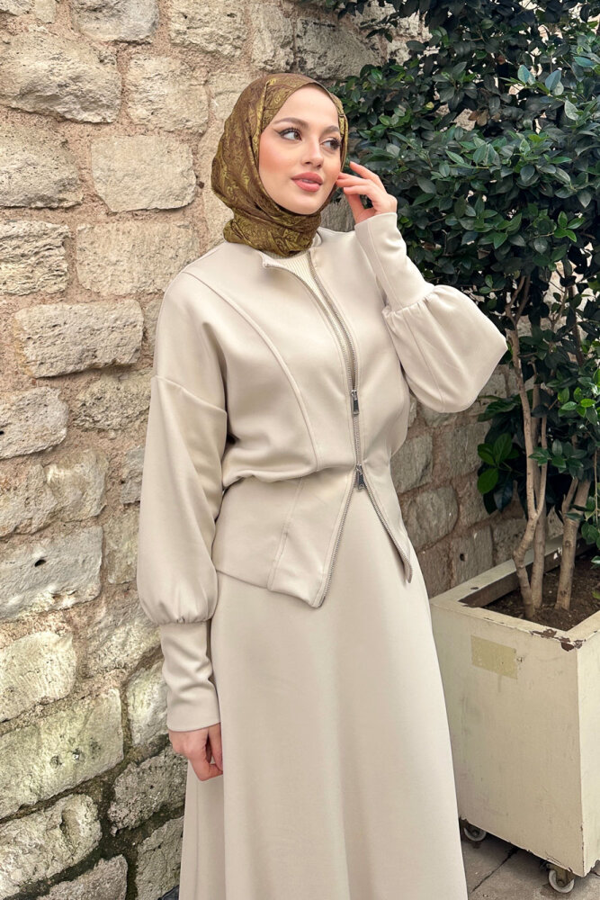 Forté Etekli Scuba Takım - Bej - LİNE (1)