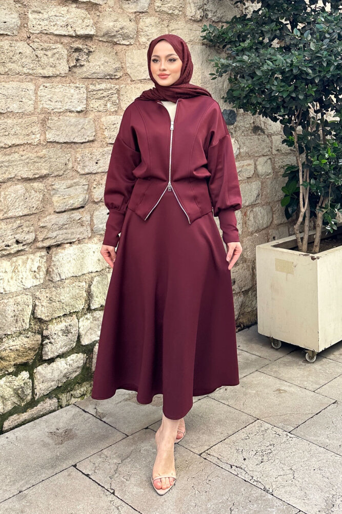 Forté Etekli Scuba Takım - Bordo - 7